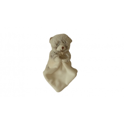 Doudou peluche mouchoir ours Flocon BN749 Baby'Nat