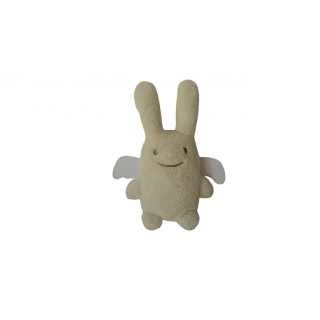 Doudou peluche lapin ange 19 cm Trousselier
