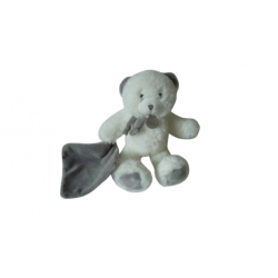 Doudou peluche mouchoir ours Pap'Ours BN0480 Baby'Nat