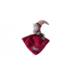 Doudou peluche mouchoir chat Les Luminescents BN0137 Baby'Nat