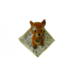 Doudou peluche mouchoir Faon Bambi Disney