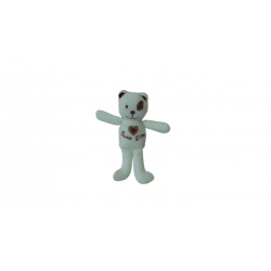 Doudou peluche ours grelot 18 cm Sucre d'Orge