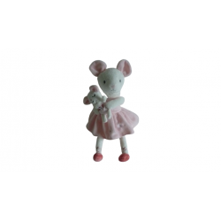 Doudou peluche musicale souris Tex Baby