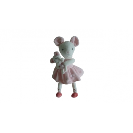 Doudou peluche musicale souris Tex Baby