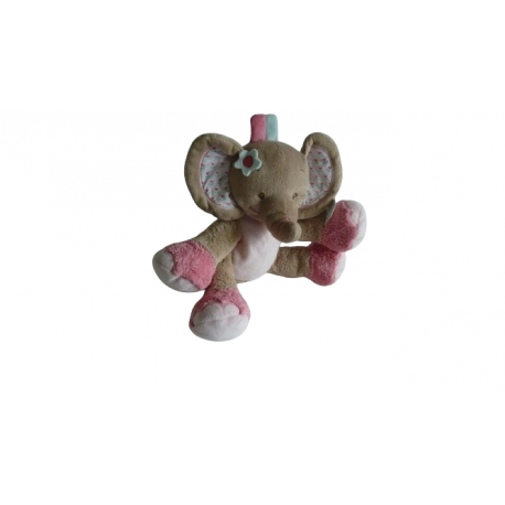 Doudou peluche éléphant Charlotte et Rose 31 cm Nattou