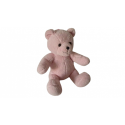 Doudou peluche ours 32 cm rose Sandy