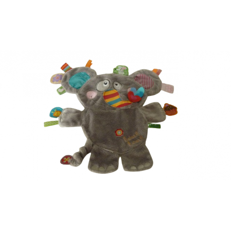 Doudou éléphant Label Label