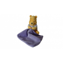 Doudou peluche mouchoir Winnie l'Ourson Disney