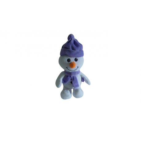 Doudou peluche bonhomme de neige Milka