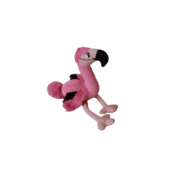 Doudou peluche flamant rose Sandy