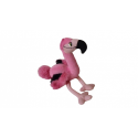 Doudou peluche flamant rose Sandy