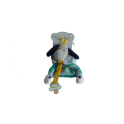 Doudou attache sucette chien Pépin BN0446 Baby'Nat