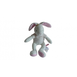 Doudou peluche lapin Fleurs DC3516 Doudou et Compagnie