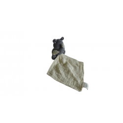 Doudou peluche mouchoir coton bio rhinocéros Kaloo