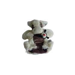 Doudou marionnette vache et Mario HO2373 Histoire d'Ours