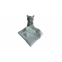 Doudou peluche mouchoir ours DC3771LAB P'tit Bisou