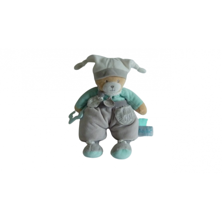Doudou peluche éveil ours Polochon BN0353 Baby'Nat