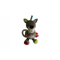 Doudou peluche éveil loup Vertbaudet