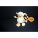 DOUDOU MOUTON PELUCHE ATTACHE TETINE INFLUX CORA