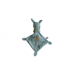 Doudou peluche mouchoir lapin Pommette