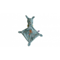 Doudou peluche mouchoir lapin Pommette