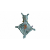 Doudou peluche mouchoir lapin Pommette