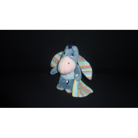DOUDOU ÂNE BOURRIQUET PELUCHE AVEC MOUCHOIR DISNEY