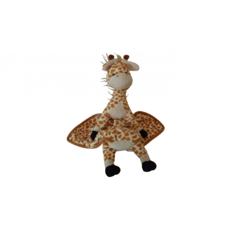 Doudou peluche mouchoir girafe Impexit