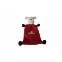 Doudou mouton Brioche rouge bordeaux Beryl