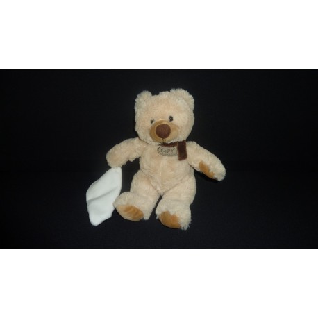 DOUDOU OURS PELUCHE AVEC MOUCHOIR BABY'NAT