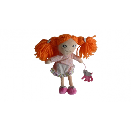 Doudou peluche poupée Nicotoy pour Monoprix