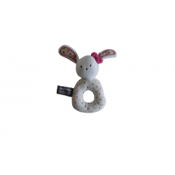 Doudou hochet lapin comme neuf Ochestra Prémaman