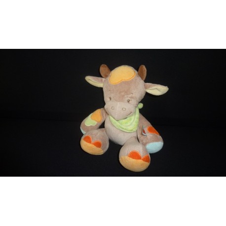 DOUDOU VACHE PELUCHE NATTOU