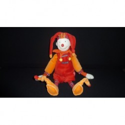 DOUDOU POLICHINELLE DRAGOBERT PELUCHE GRAND MODELE MOULIN ROTY