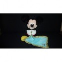 DOUDOU SOURIS PELUCHE MICKEY AVEC MOUCHOIR DISNEY